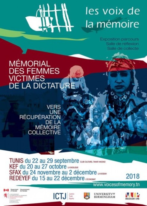 A colorful event poster in French for an art exhibit.